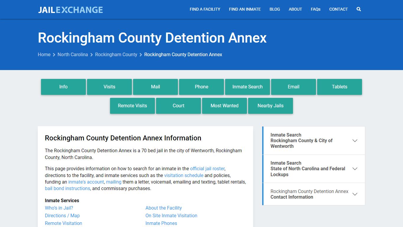 Rockingham County Detention Annex - Jail Exchange